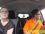 Fake Driving School Pigtail Blonde Cutie With Hairy Teen Pussy Creampie