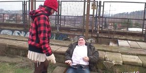 SCOUT69   Old Ugly Guy Fuck Real Czech Teen Street Whore Public